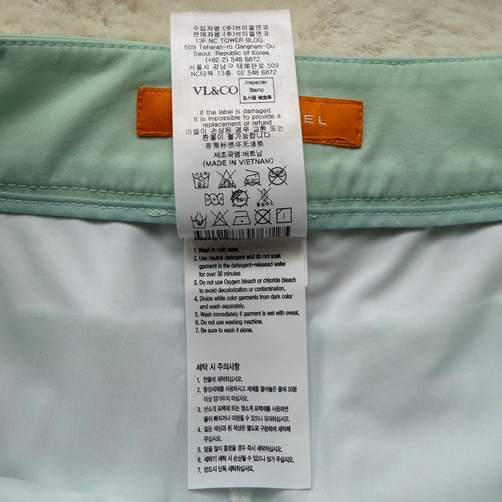 Louis Castel Golf Prep Tennis light Blue Mini Skort -White Athletic Skirt Shorts - Picture 9 of 11